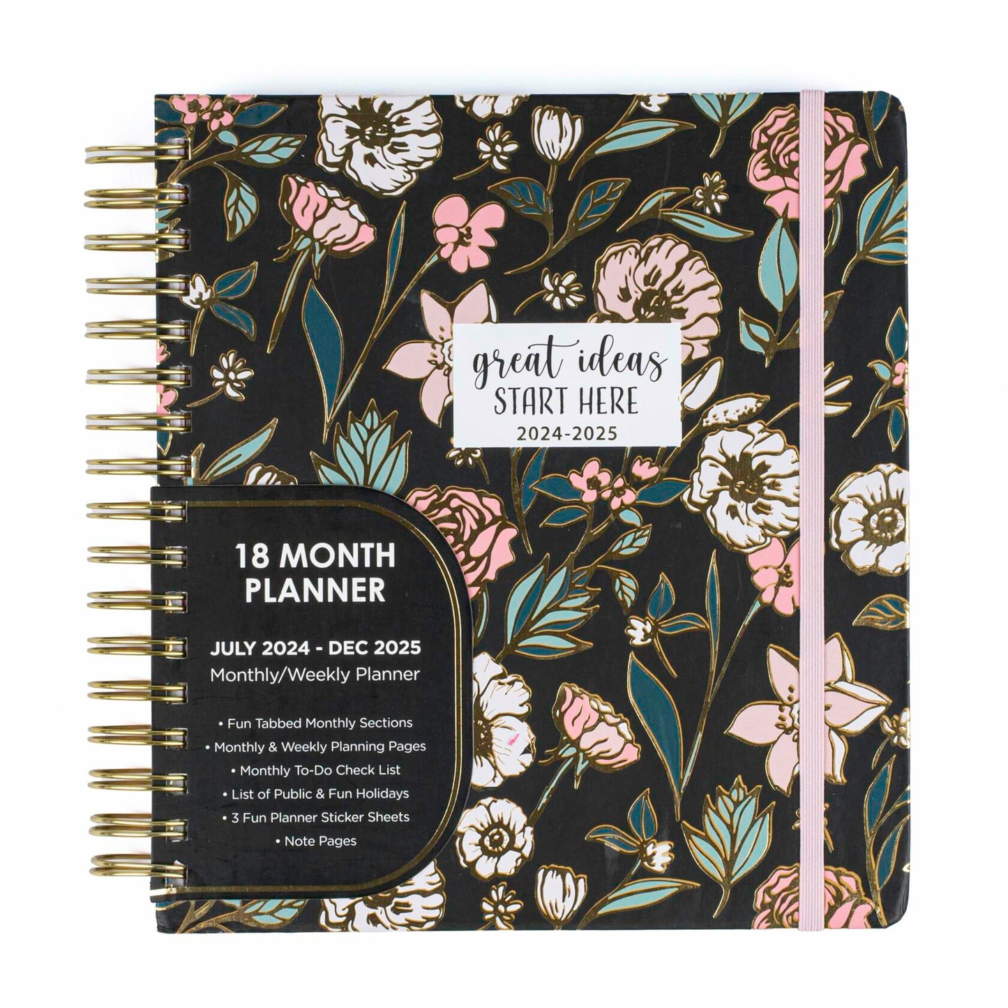 Votum 18 Month Planner 2024-2025 Daily Weekly Monthly with 3 Sticker Sheets