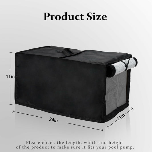 Outdoor Pool Heater Cover Waterproof Plush Lining 24x11x11in