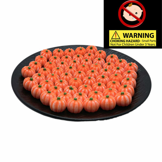 M2cbridge Halloween Resin Candy Corn Mini Ghost Pumpkin Charms 3D 60pcs