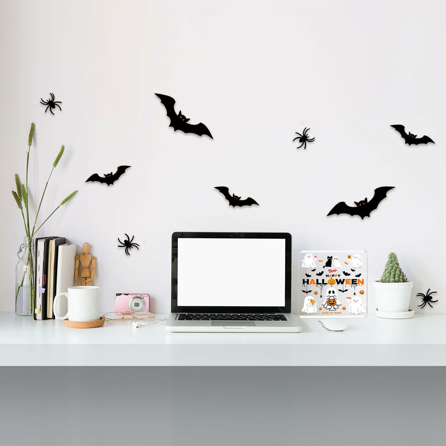 DIFFUNY Cute Halloween Ghost Table Decorations Medium Indoor Decor