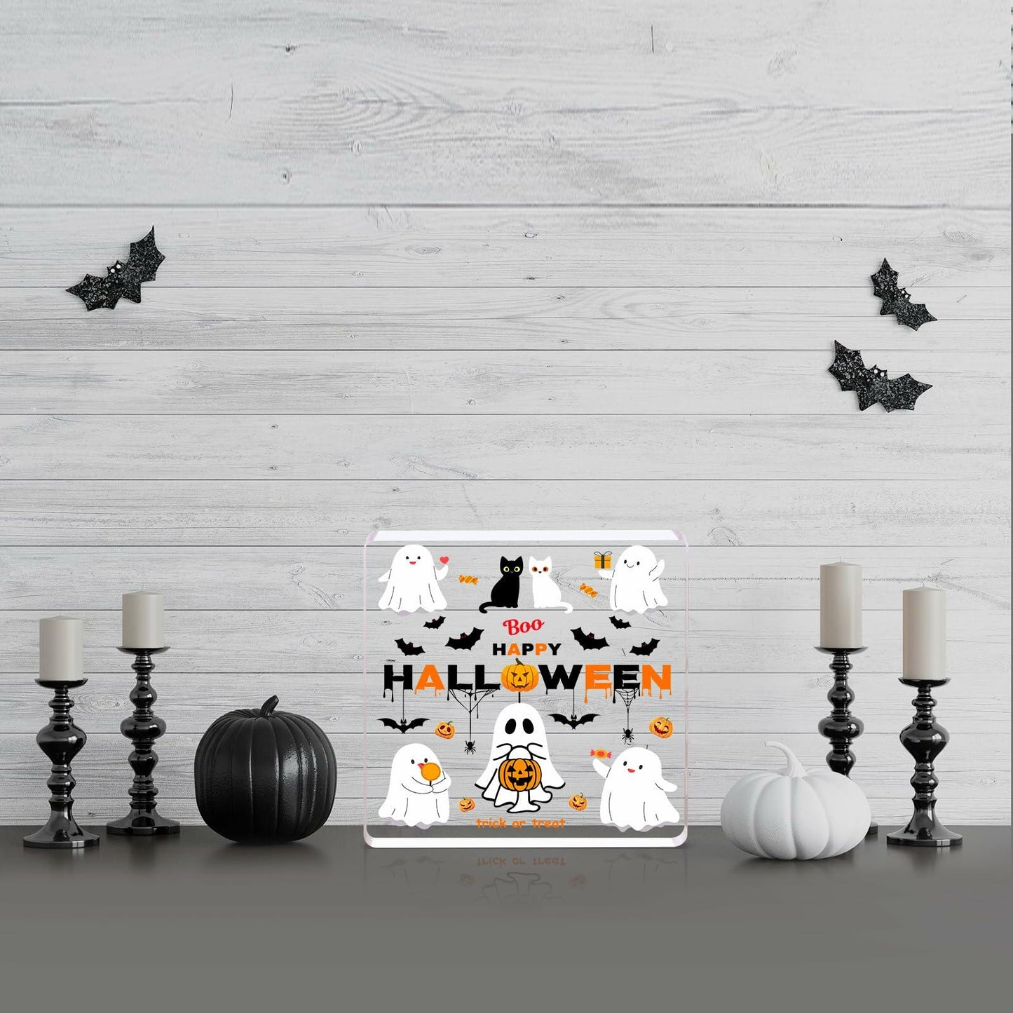 DIFFUNY Cute Halloween Ghost Table Decorations Medium Indoor Decor