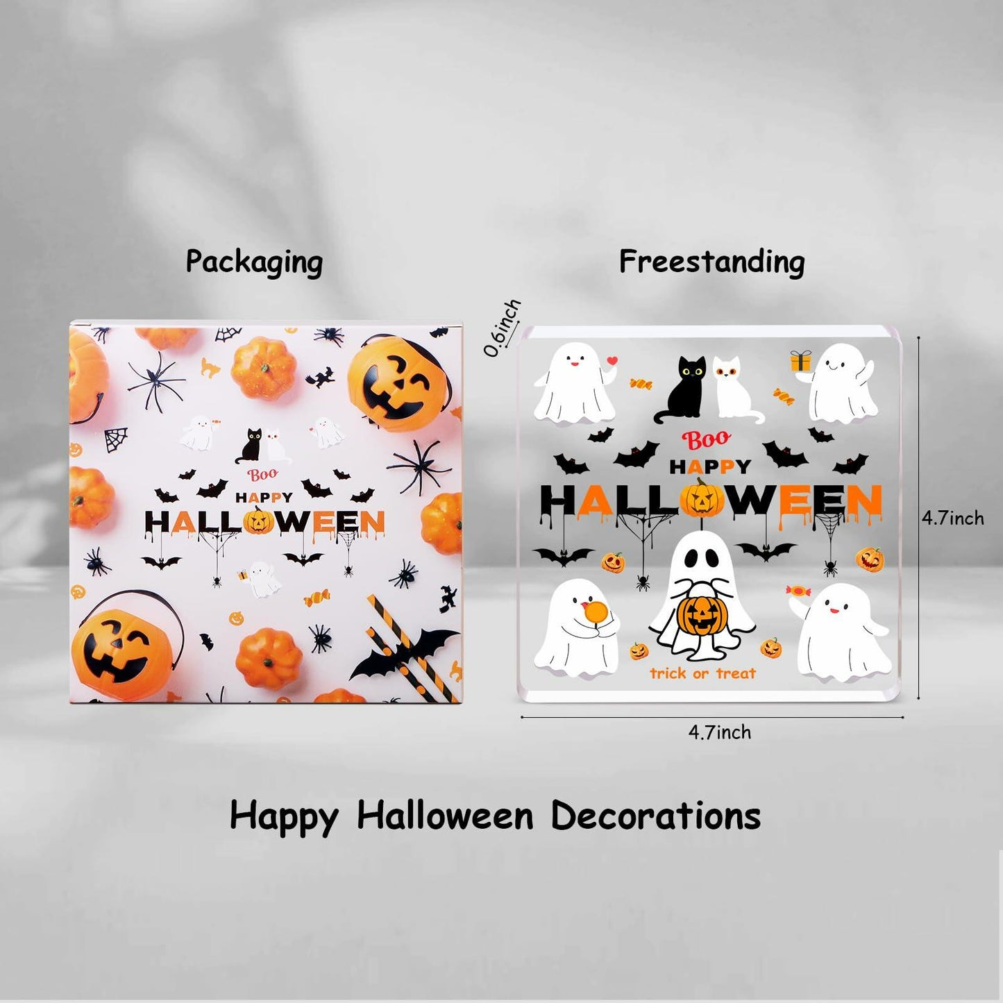 DIFFUNY Cute Halloween Ghost Table Decorations Medium Indoor Decor