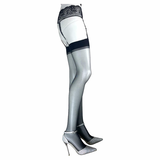 Jetsan Sheer Thigh High Stockings White One Size Fits 5' to 6'