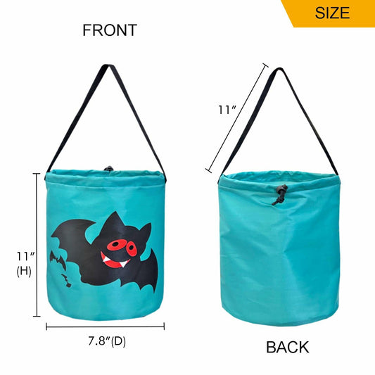hsmyank Halloween Reusable Trick or Treat Tote Bags 6PCS Multicolor Drawstring