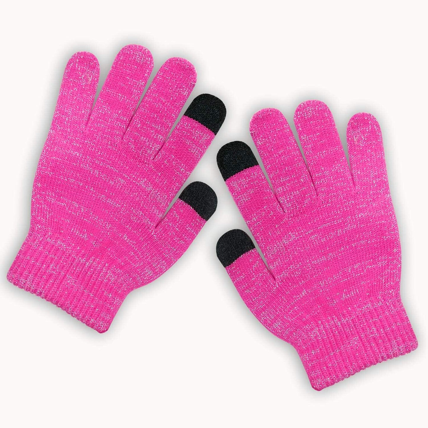 Evridwear Kids Winter Touchscreen Gloves Knitted Warm Mittens 3 Pairs Size 3T-5T