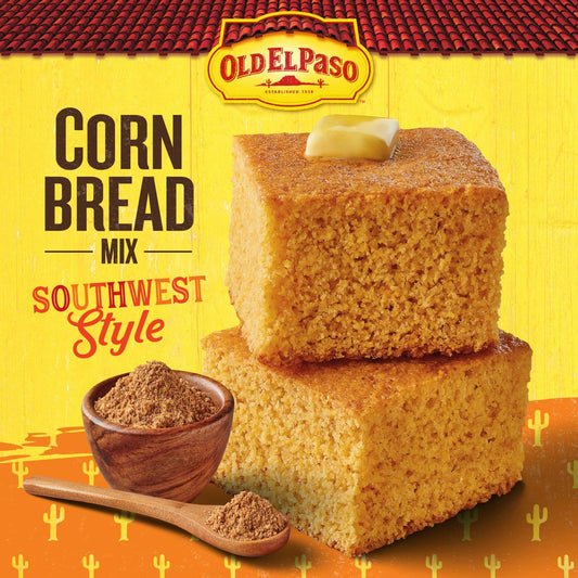 BestBy07/25 Old El Paso Cornbread Mix Southwest Style Baking Mix 13.5 oz