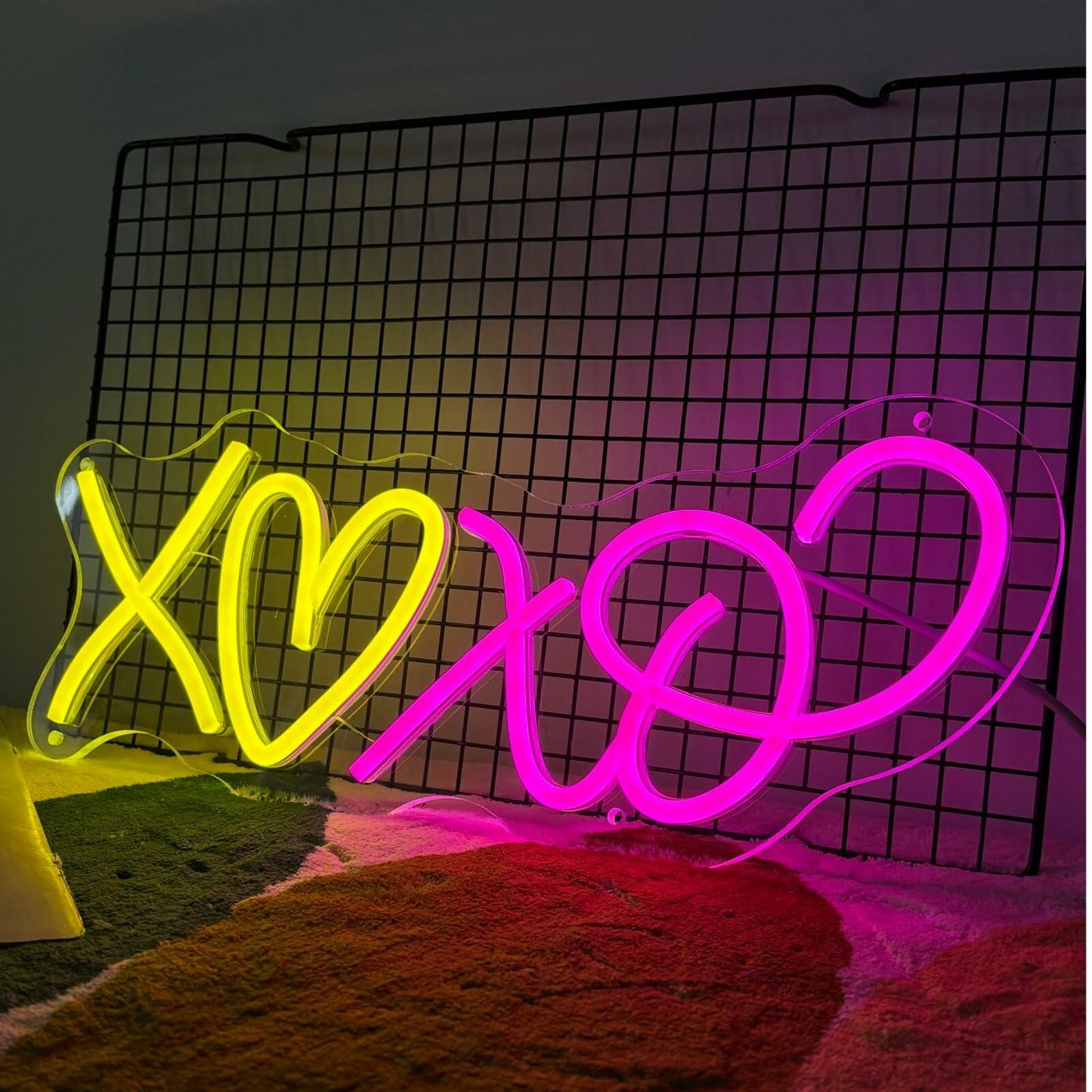 Heart Neon Signs I LOVE YOU Pink LED Light Wall Decor Wedding Party Gift