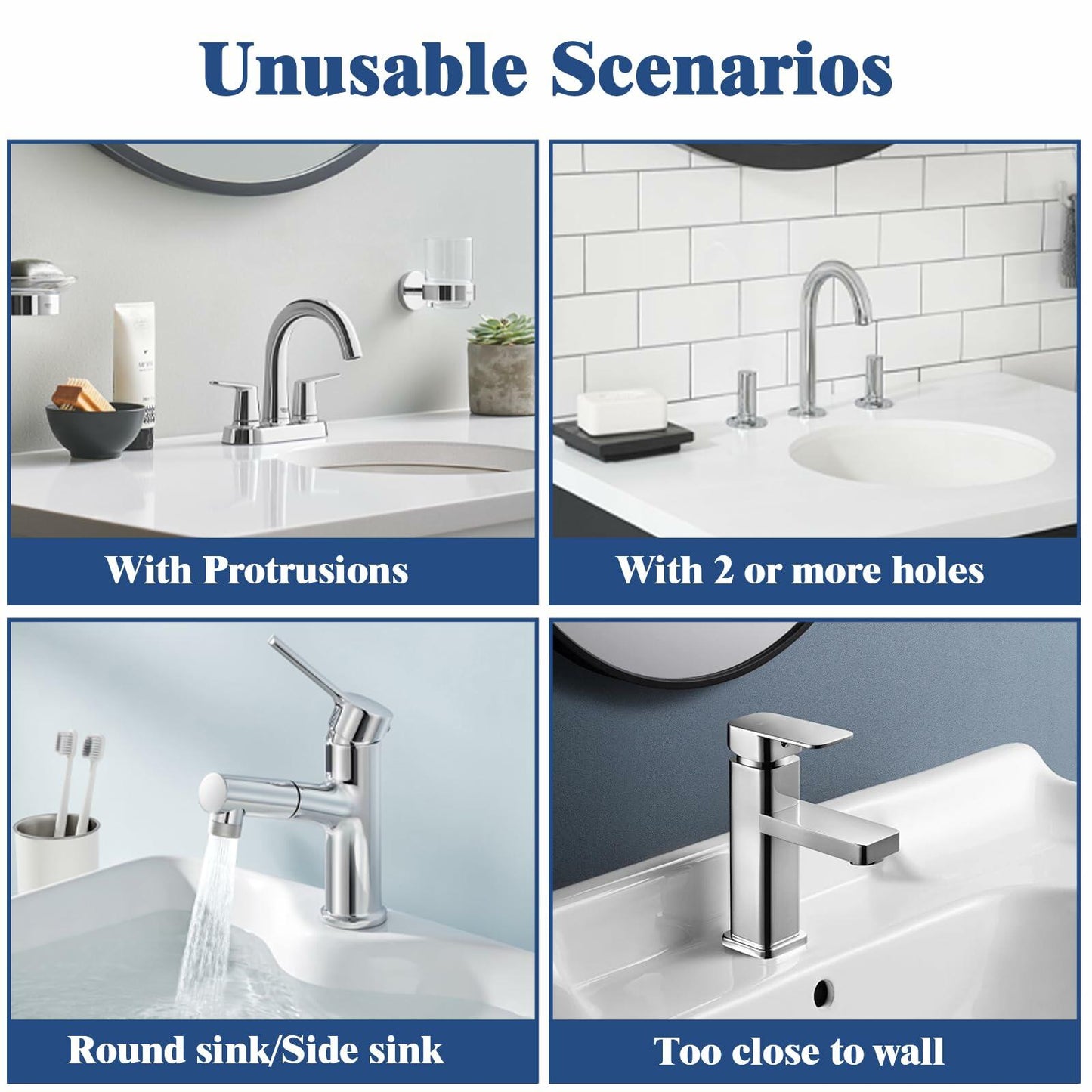 Kitchen Sink Splash Guard Silicone Faucet Mat Drip Catcher Multipurpose