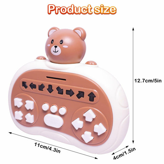 Rhythm Master Dance Machine Handheld Toy Bear Educational Stress Relief