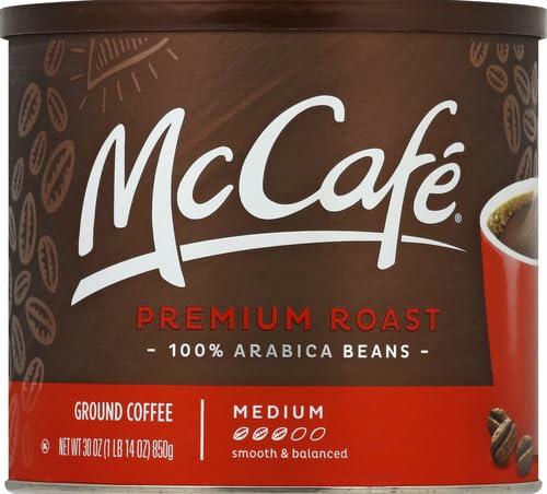 BestBy12/24 McCafe Premium Medium Roast Ground Coffee 30oz Canister