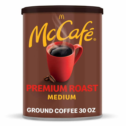 BestBy12/24 McCafe Premium Medium Roast Ground Coffee 30oz Canister