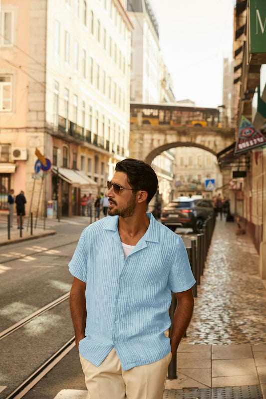 PJ PAUL JONES Men's Casual Lightweight Wrinkle-Free Shirt Dark Gray Size M