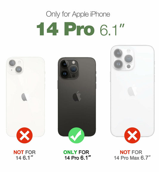 Dexnor Magnetic Case iPhone 14 Pro 6.1" Full-Body Shockproof Purple