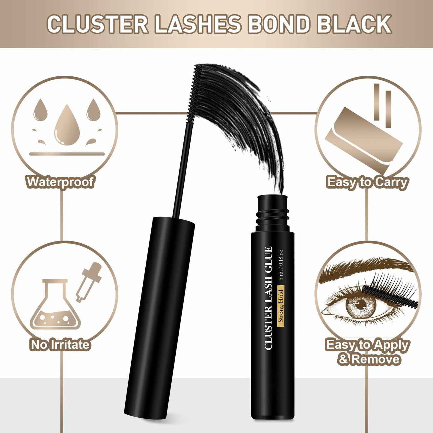 B&Qaugen DIY Lash Extension Kit B11 Individual Clusters Glue Remover