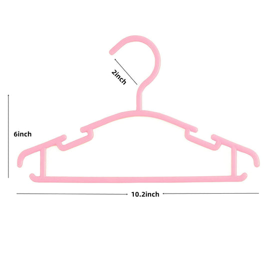 30 Pack Pink Baby Nursery Closet Hangers Non-Slip Infant Pant Hangers
