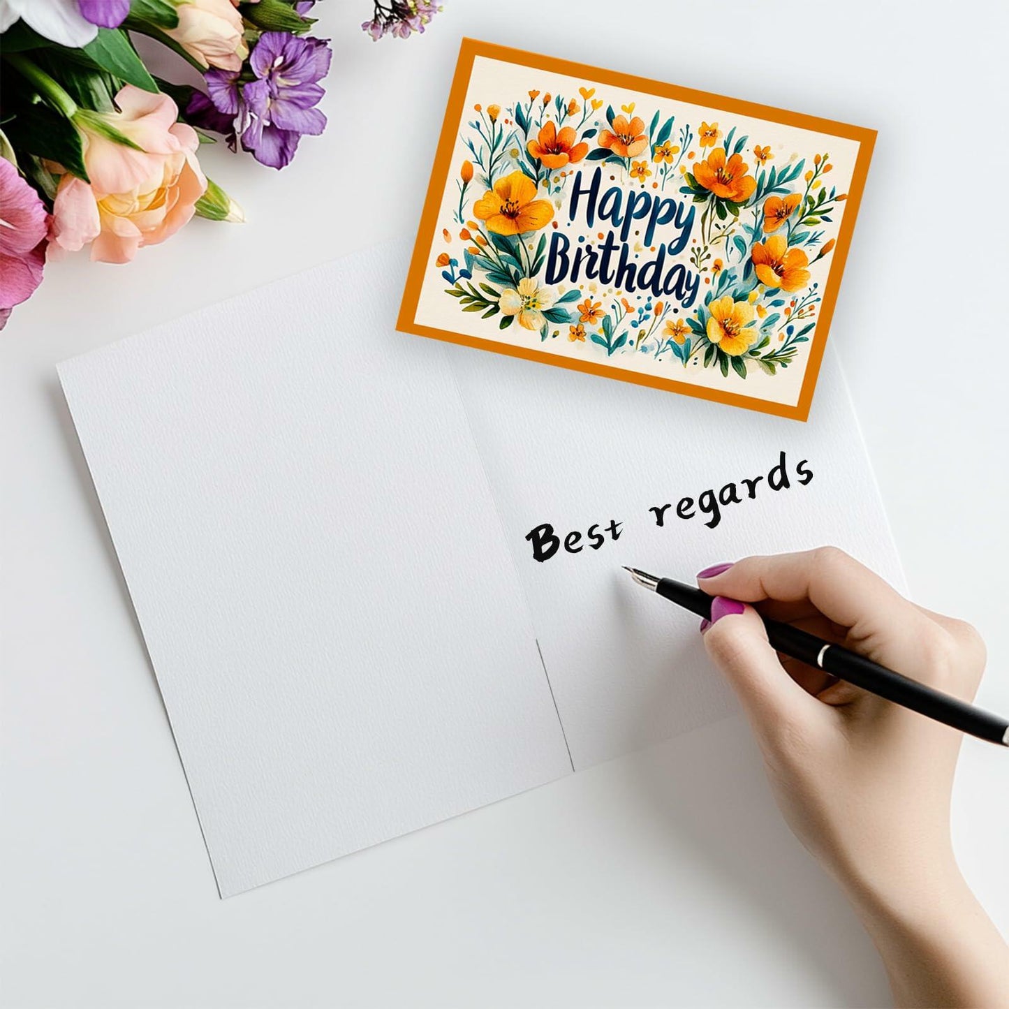 BESFIRD Funny Birthday Card Cute Deer Greeting 8x5.3 inches