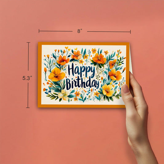 BESFIRD Funny Birthday Card Cute Deer Greeting 8x5.3 inches