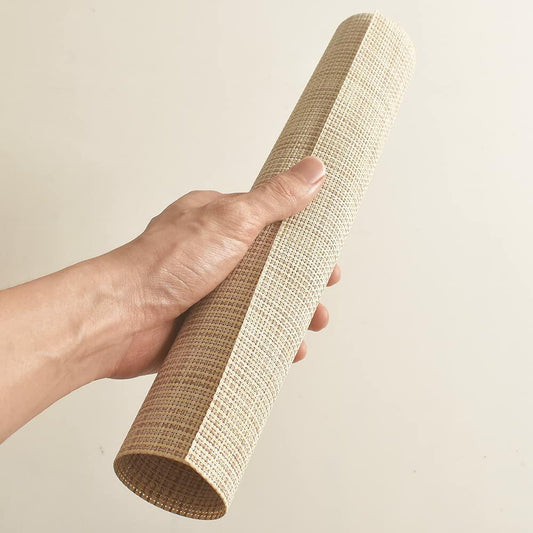 homEdge PVC Non-Slip Heat Resistant Placemats Set of 4 Beige