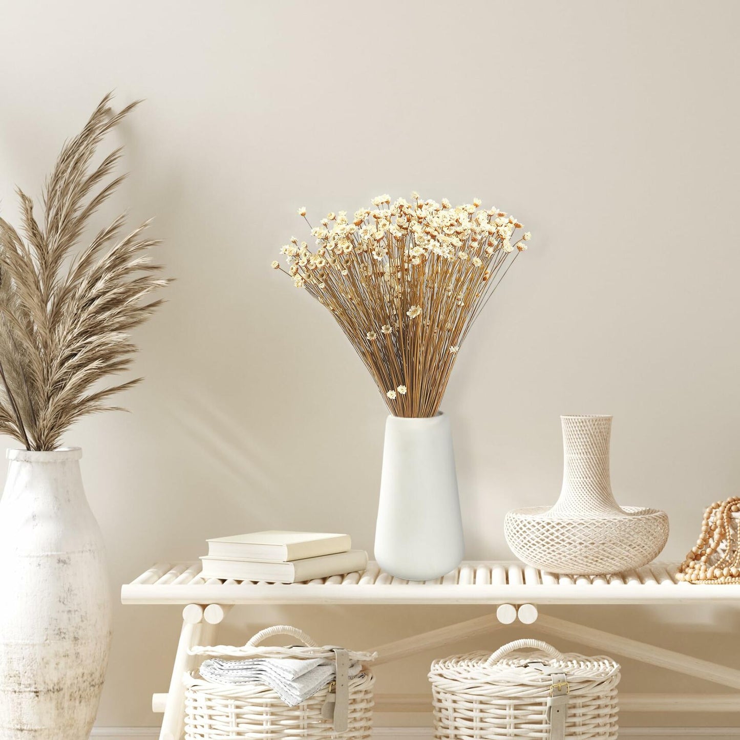 Dried Daisy Flowers Brazilian Small Star Mini Chamomile White Wedding Decor