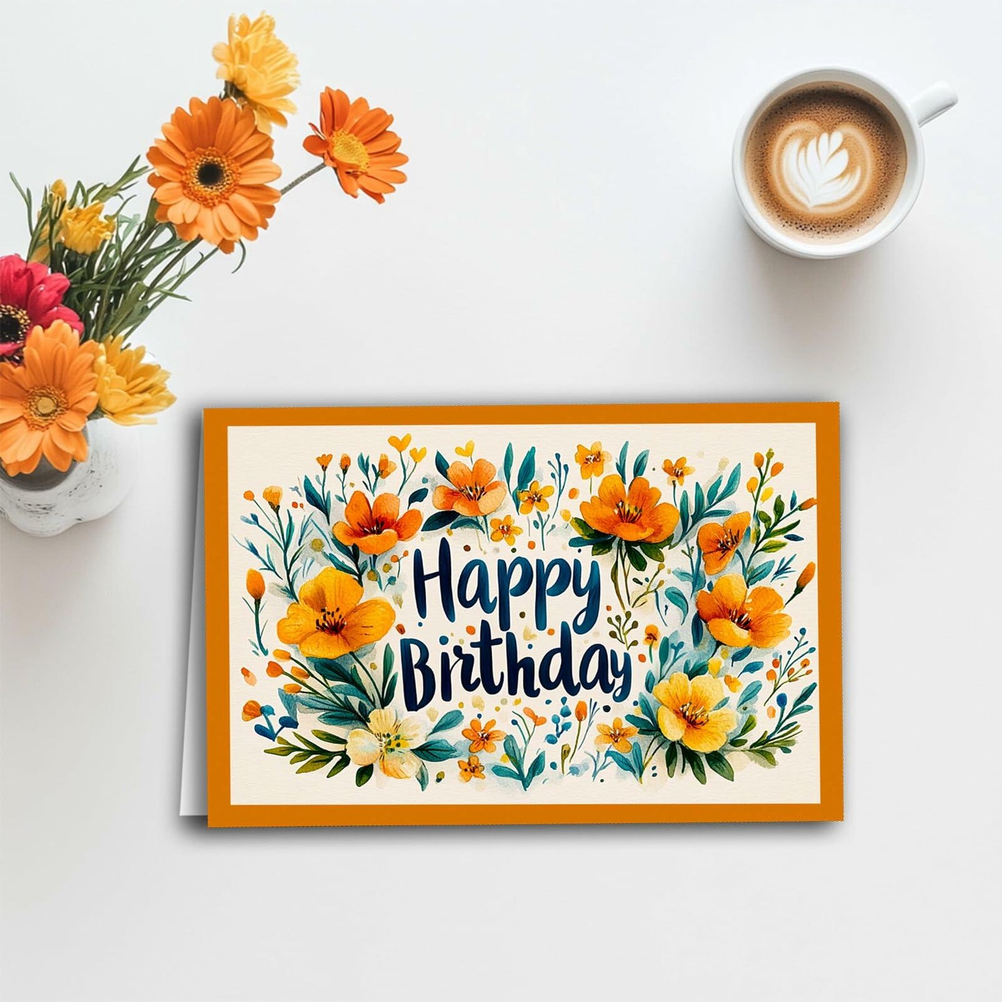 BESFIRD Funny Birthday Card Cute Deer Greeting 8x5.3 inches