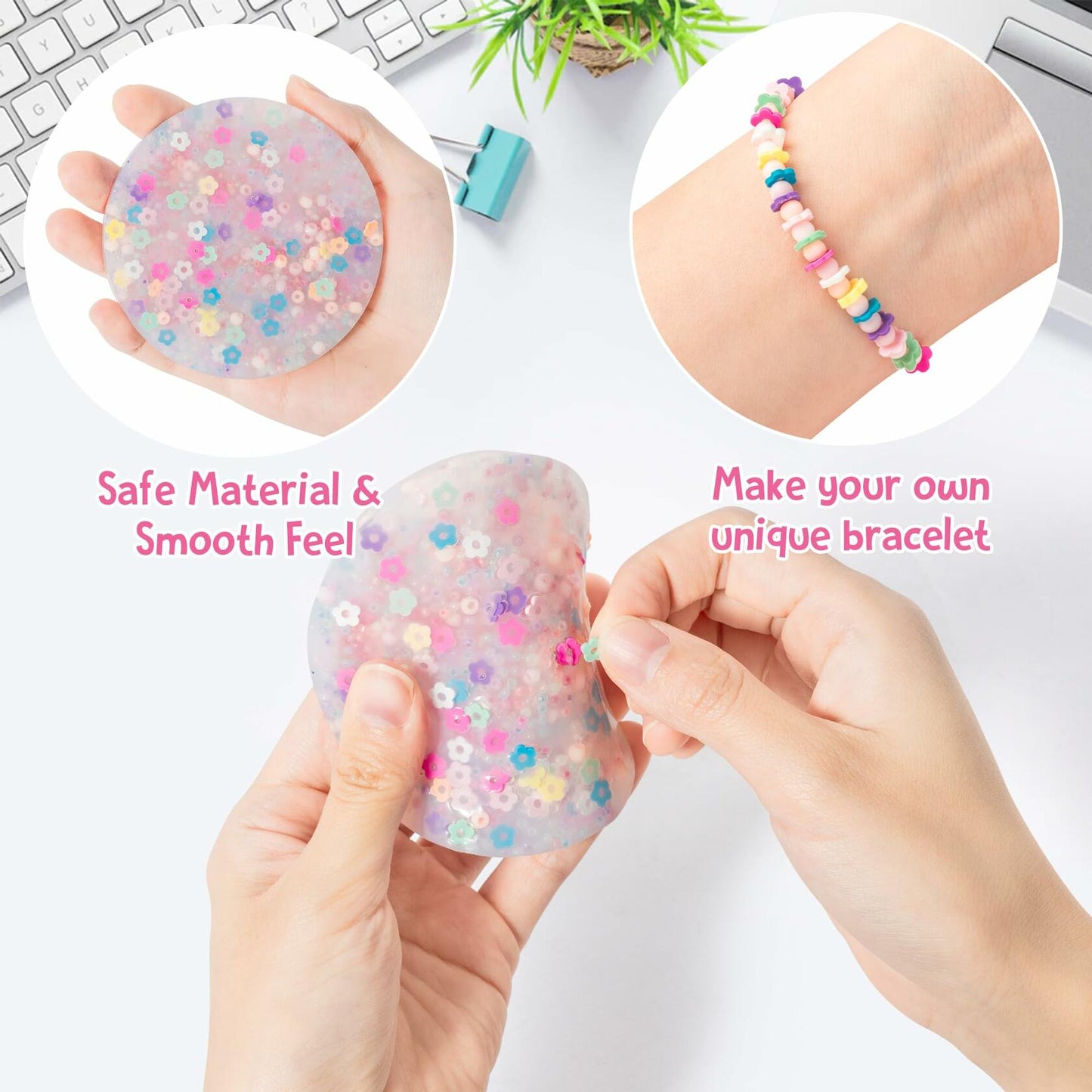 GerdfeiTawtab Circle Skin Picking Fidget Toy Sensory Tool 3 Colors