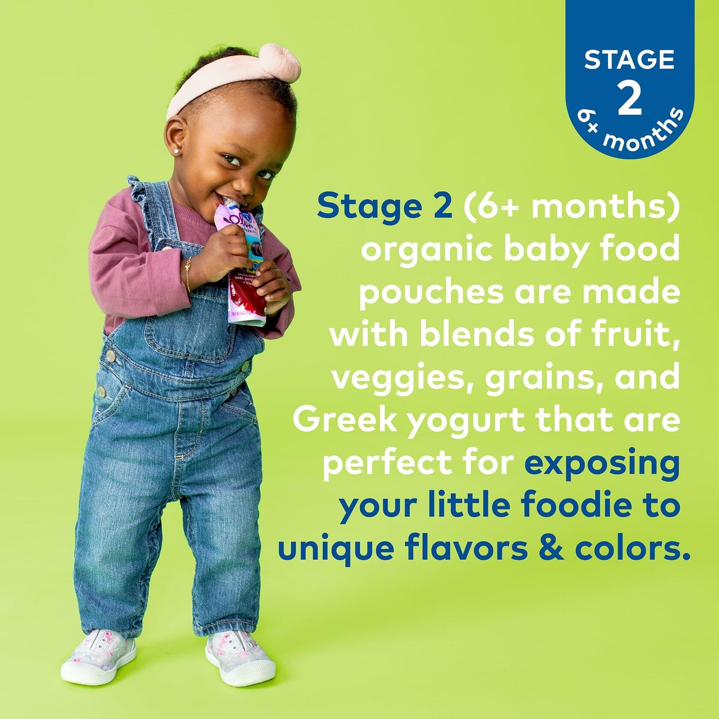 BestBy07/25 Plum Organics Stage 2 Baby Food Fruit & Veggie Variety Pack 4oz 18ct