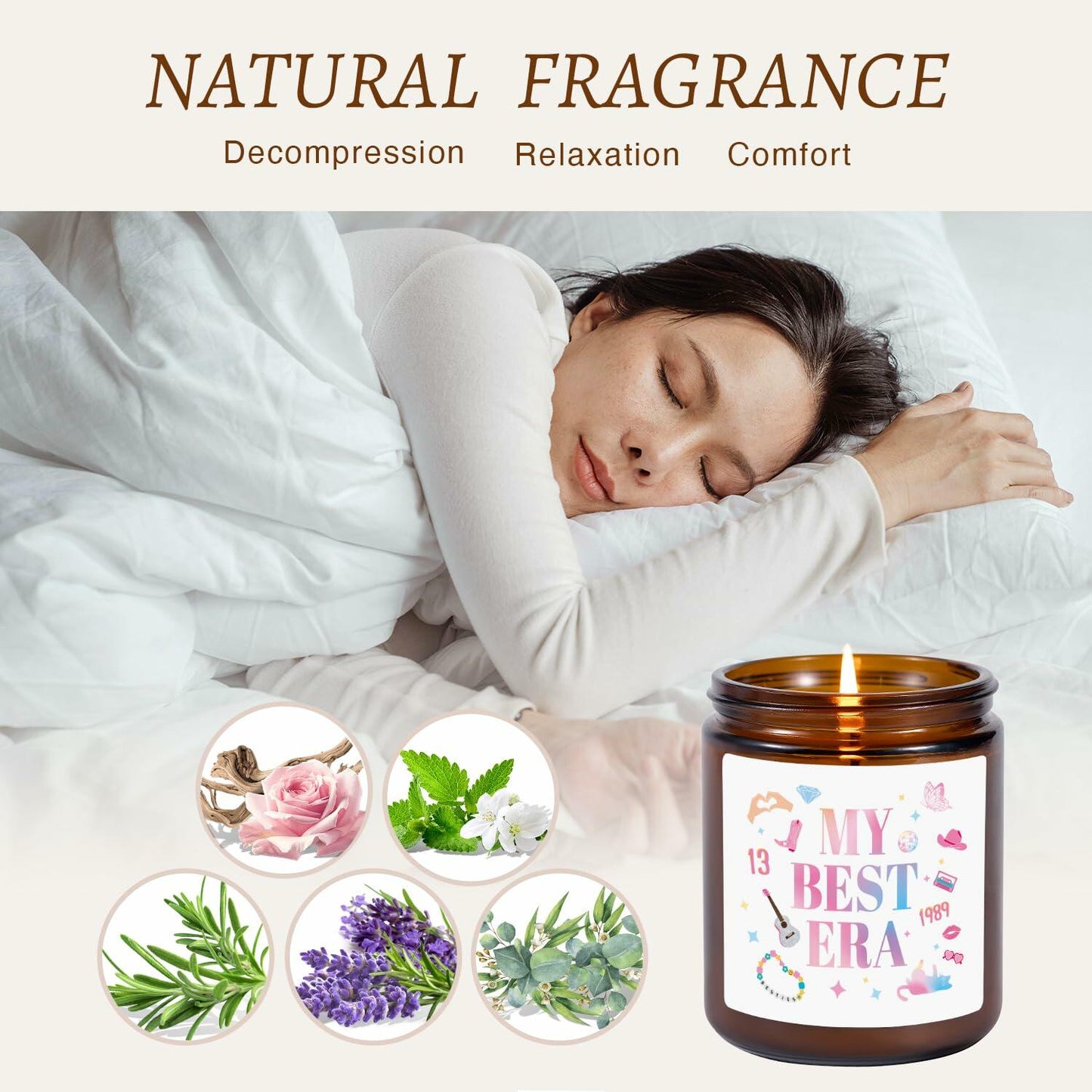 My Best Era Vanilla Scented Soy Candle 9oz Decorative Birthday Gift