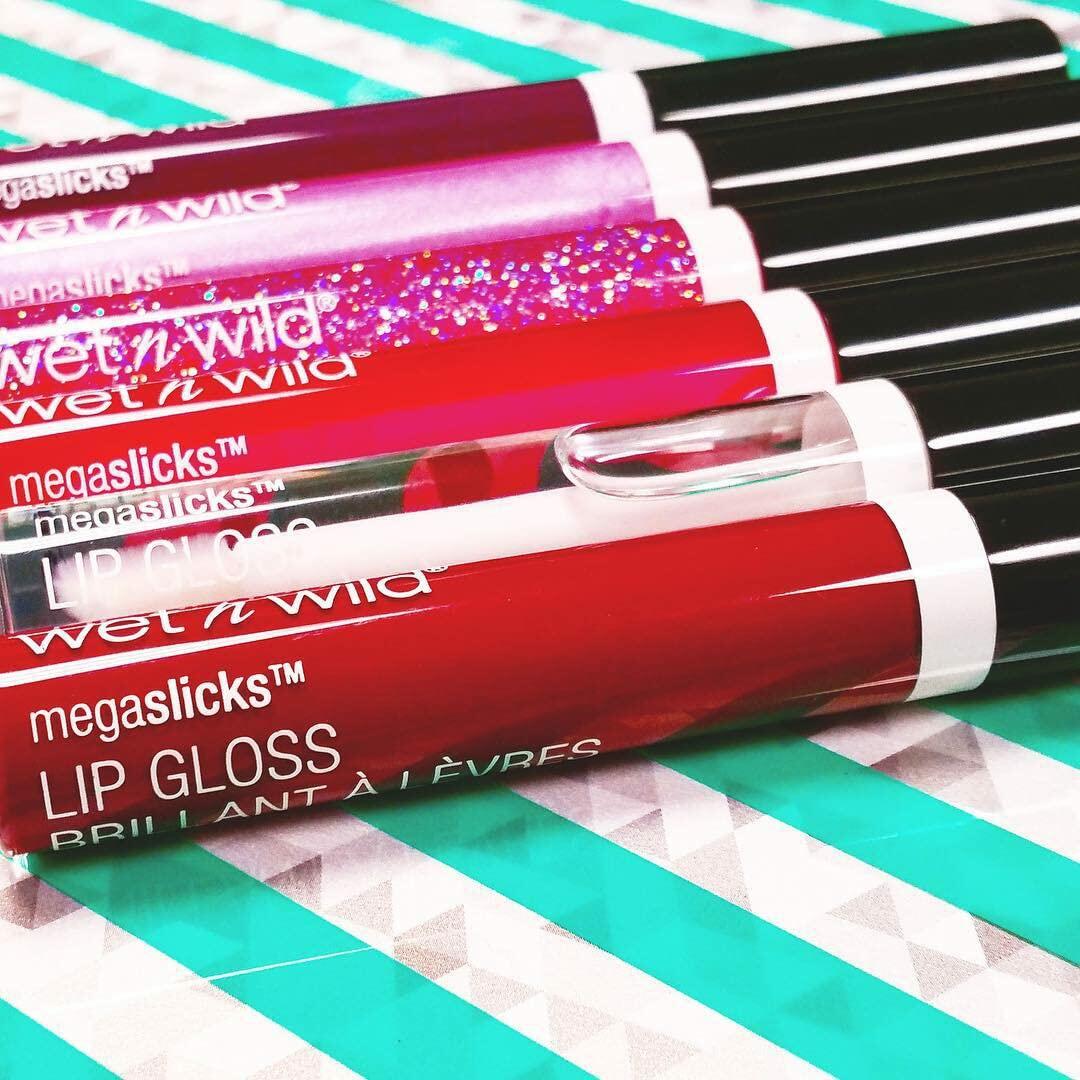 wet n wild MegaSlicks Lip Gloss Ultra-Glossy Vitamin E Crushed Grapes 0.19 oz
