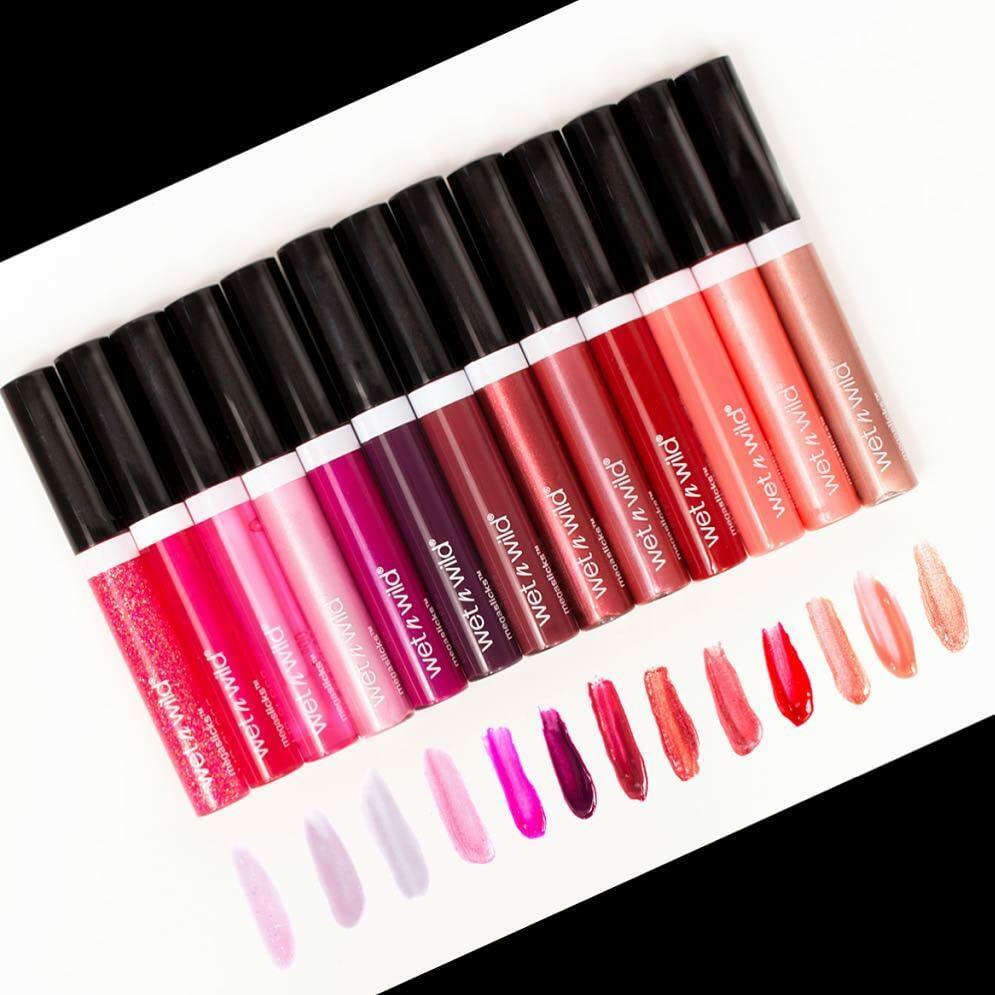 wet n wild MegaSlicks Lip Gloss Ultra-Glossy Vitamin E Crushed Grapes 0.19 oz