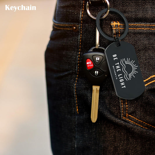 NATSUNO Christian Jesus Bible Verse Keychain Religious Gift for Women Men