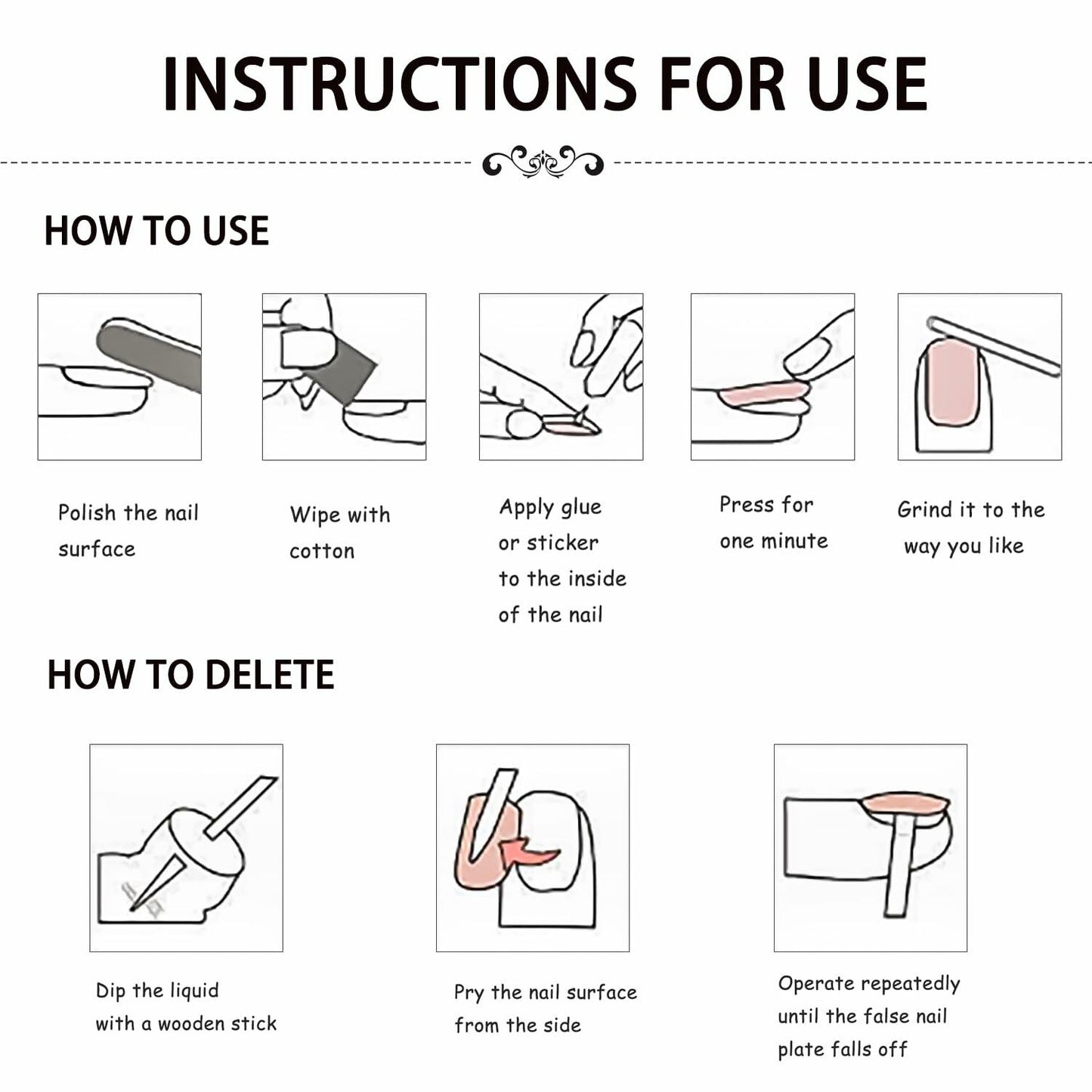 24 Pcs Christmas Press On Nails Short Square Red Acrylic False Nails