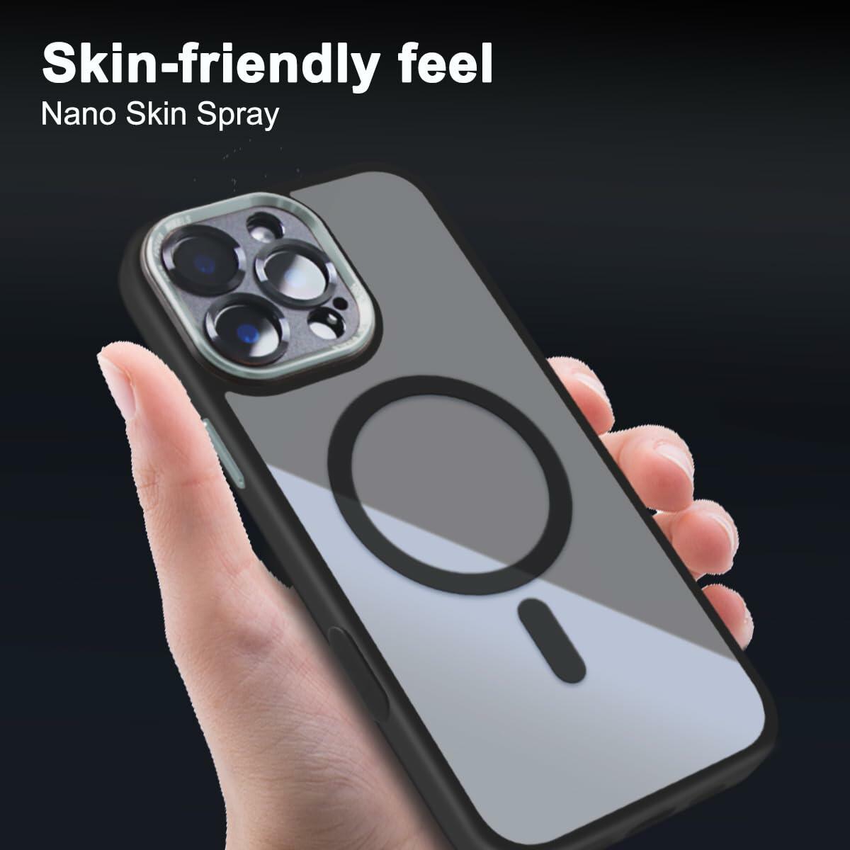 ATUTEN iPhone 16 Pro Max Case Magnetic Shockproof Grey 6.9 Inch