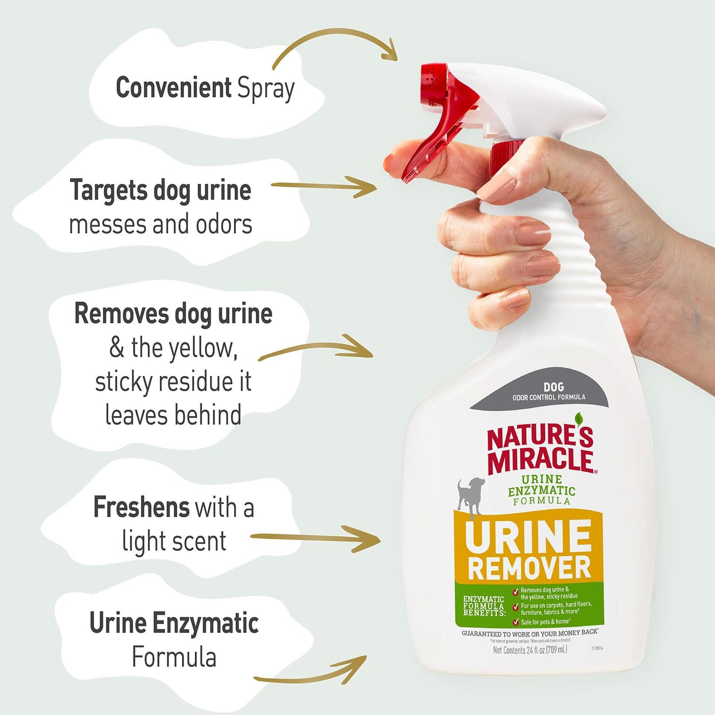 Nature's Miracle Dog Urine Remover Enzymatic Formula 24oz