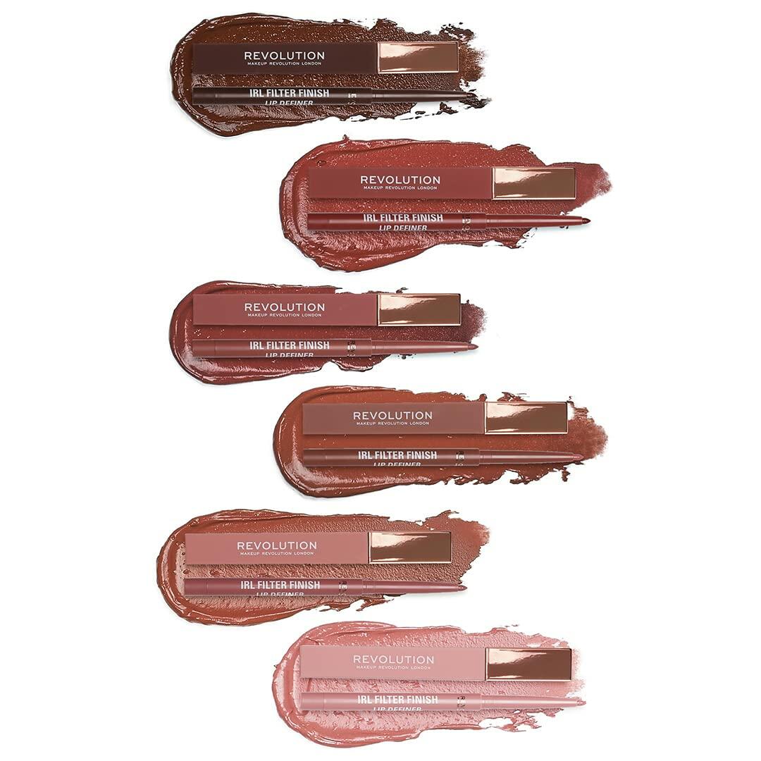 Makeup Revolution IRL Filter Finish Lip Liner Definer Espresso Nude 0.18g