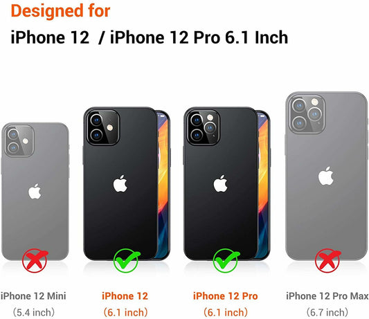 buccilly iPhone 12/12 Pro TPU Shockproof Case Brown Tortoise Shell