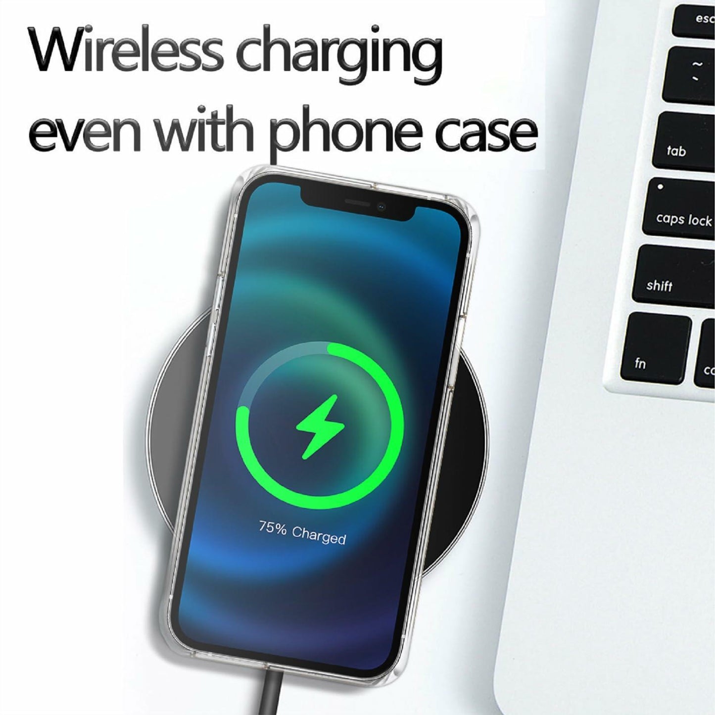 buccilly iPhone 12 Pro Max Case Slim TPU Shockproof Purple Roses Floral