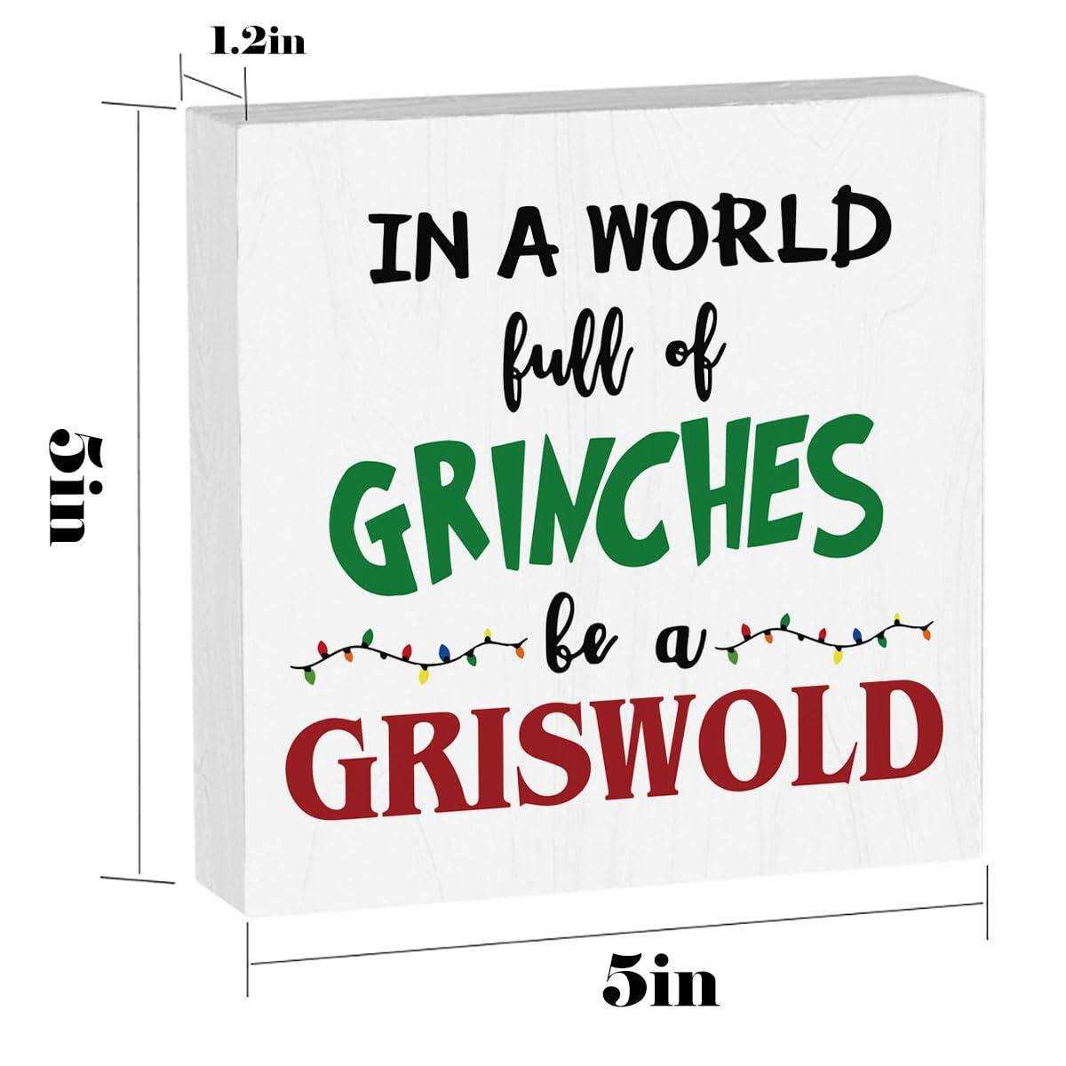 Christmas Vacation Decorations Holiday Xmas Signs 5x5 Inches