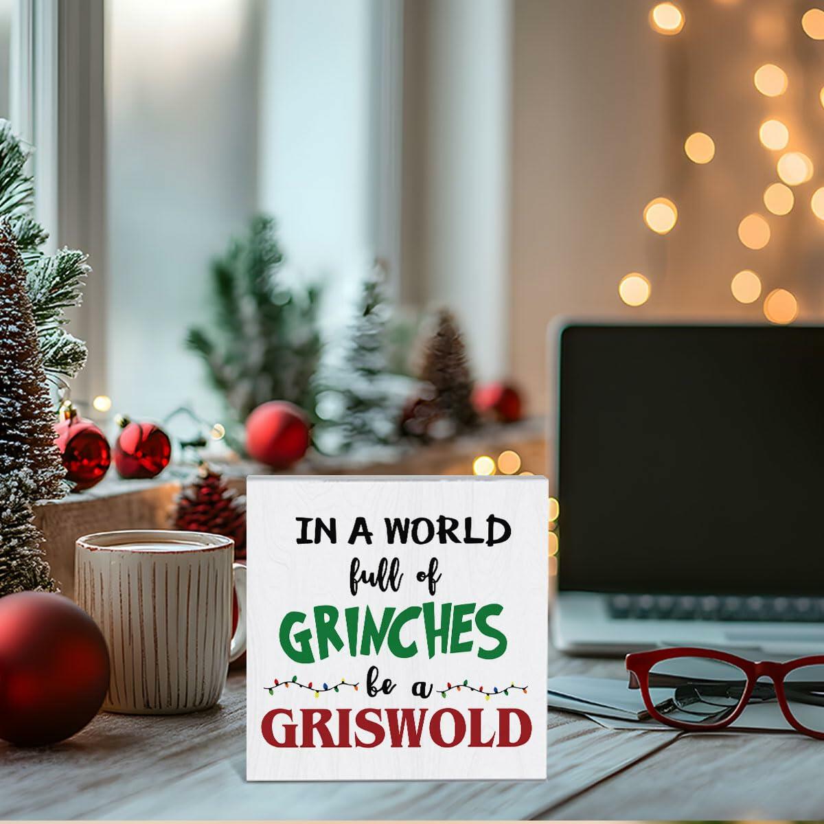 Christmas Vacation Decorations Holiday Xmas Signs 5x5 Inches