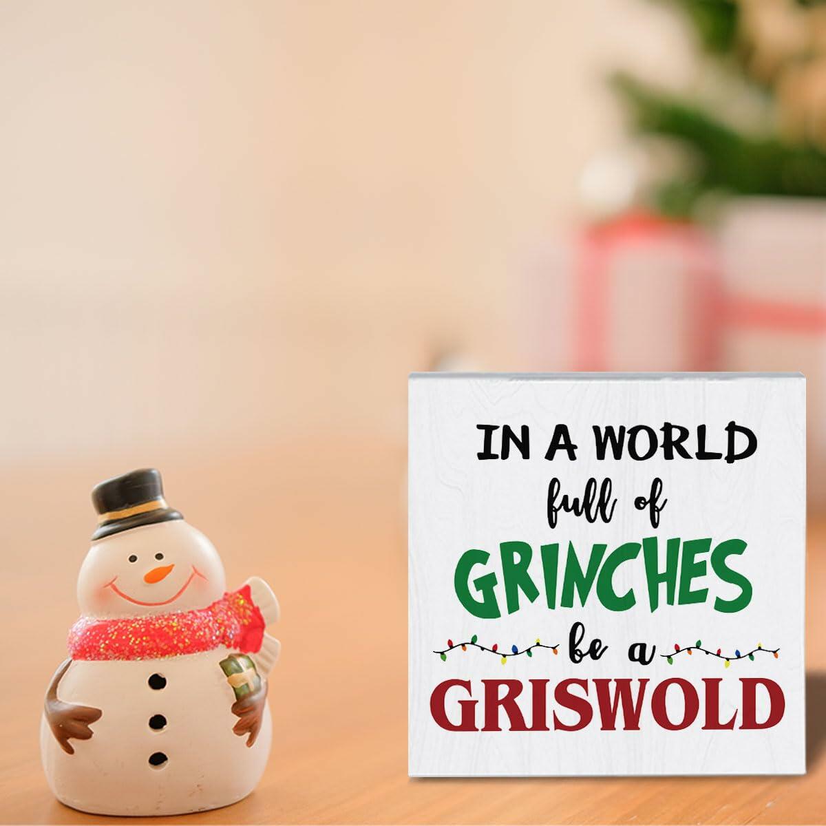 Christmas Vacation Decorations Holiday Xmas Signs 5x5 Inches