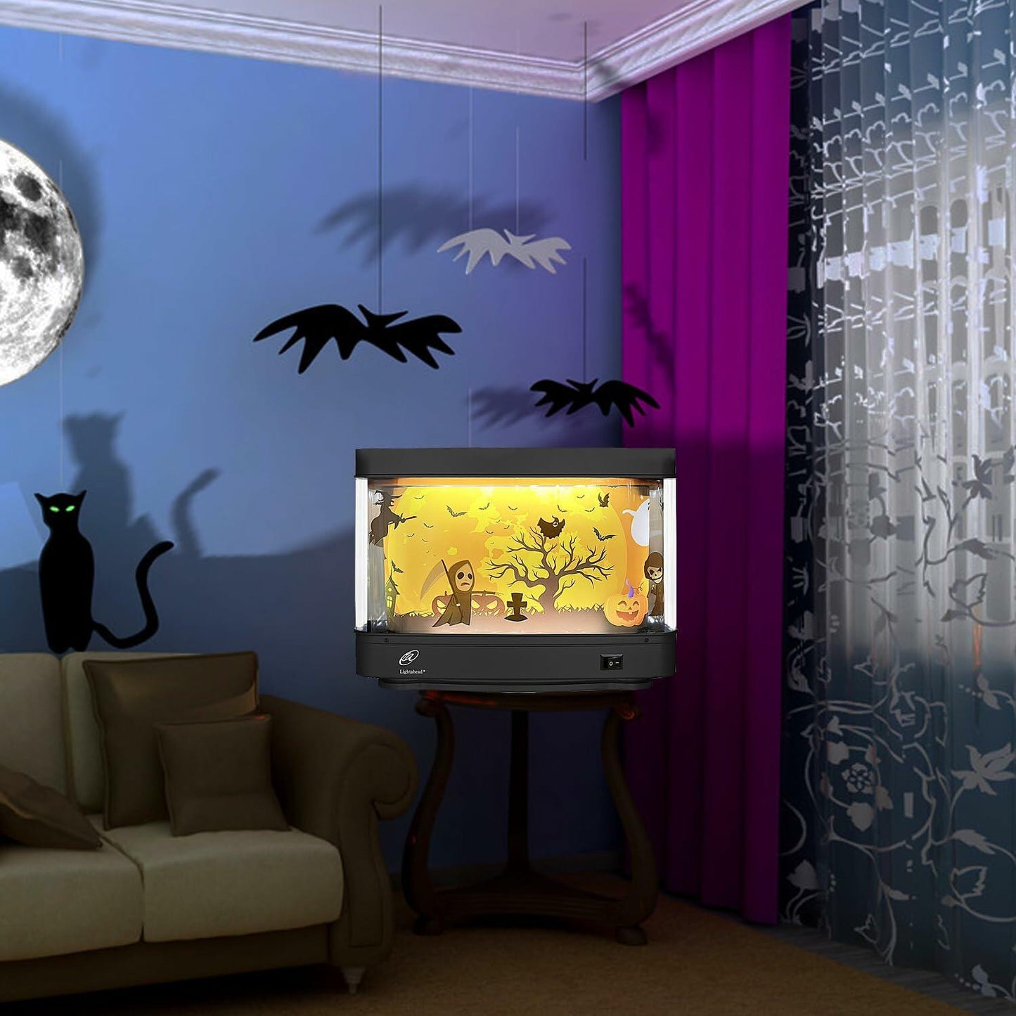 Lightahead Halloween LED Decorative Motion Picture Lamp
