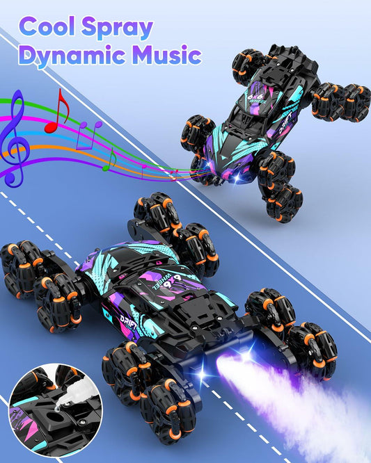 Minetom 8WD Gesture Sensing RC Climbing Car Toy for Kids Ages 6-12