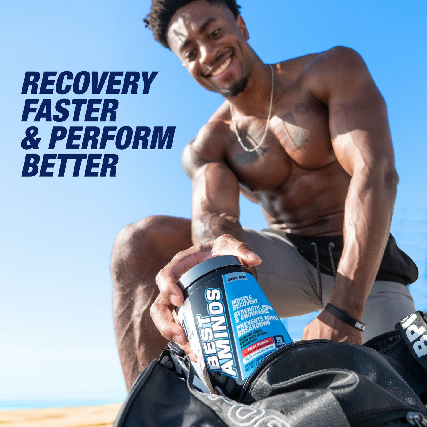BB10/25 BPI Sports Best Aminos BCAA Powder 25 Serv Fruit Punch