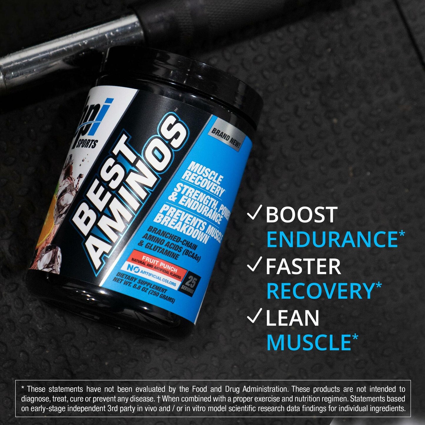 BB10/25 BPI Sports Best Aminos BCAA Powder 25 Serv Fruit Punch