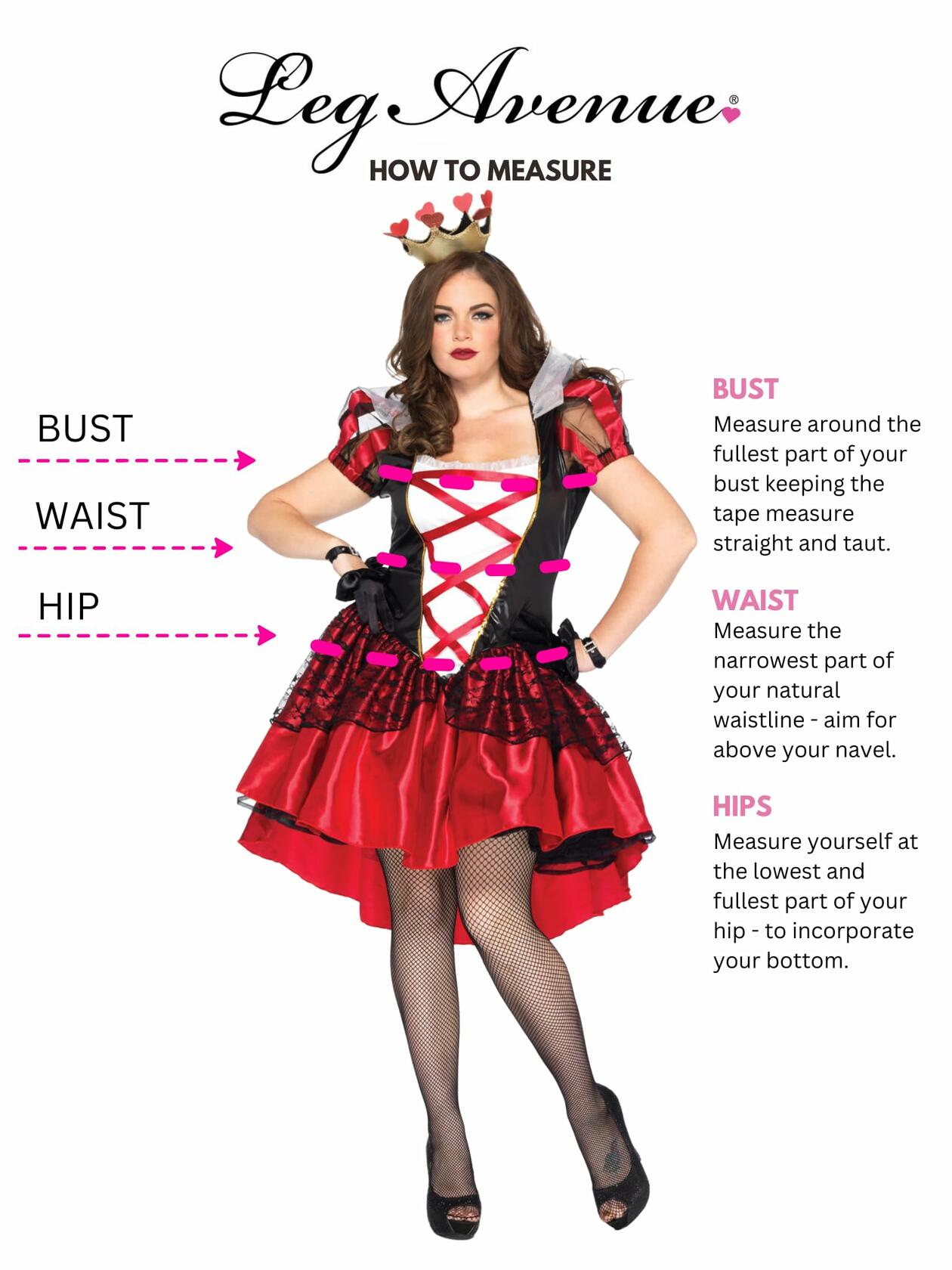 Leg Avenue Women's Plus Size Royal Red Heart Queen Costume Size 1X/2X