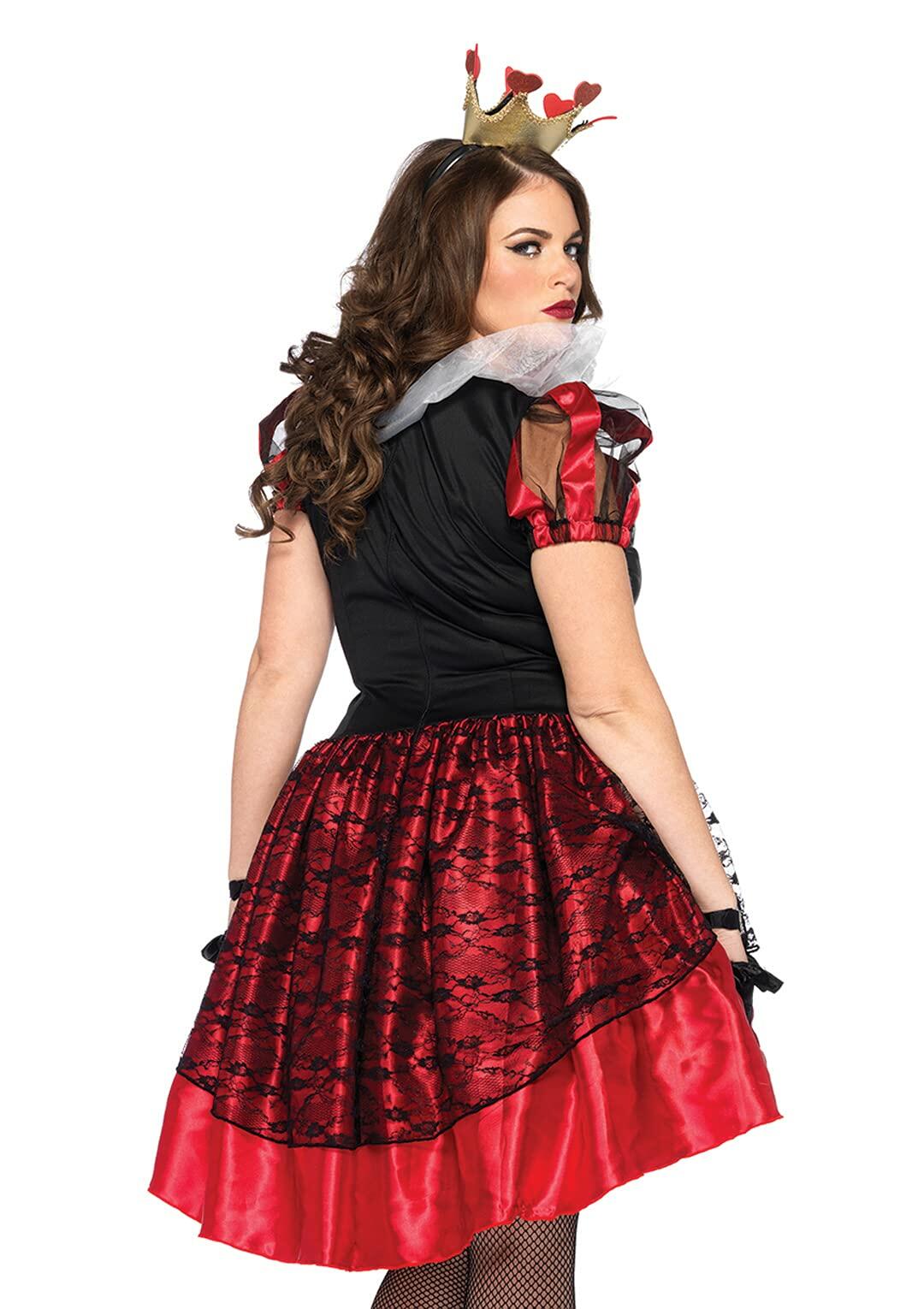 Leg Avenue Women's Plus Size Royal Red Heart Queen Costume Size 1X/2X