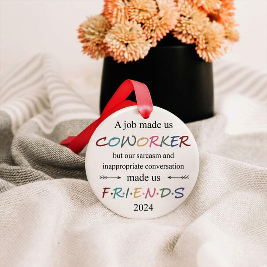 BEST Canvas Wall Art Funny Christmas Ornaments 2023 Gifts for Coworkers