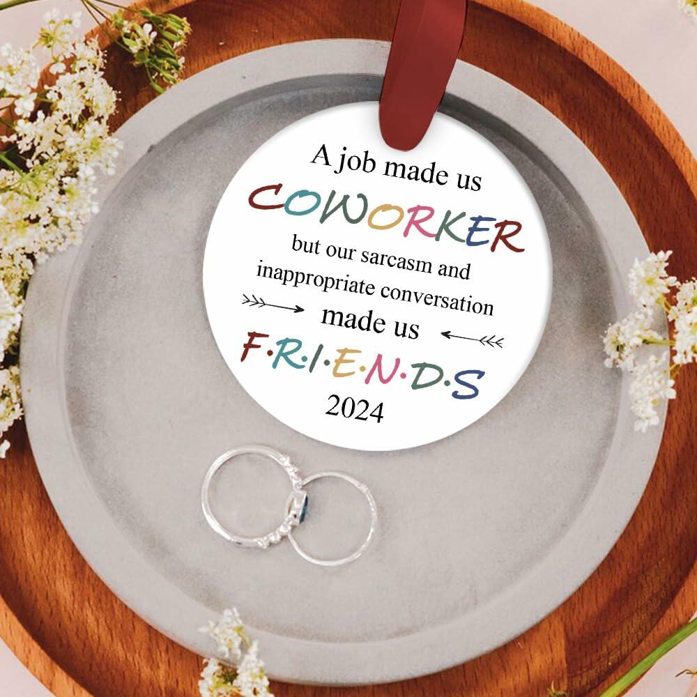 BEST Canvas Wall Art Funny Christmas Ornaments 2023 Gifts for Coworkers