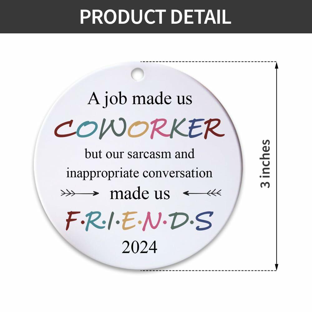 BEST Canvas Wall Art Funny Christmas Ornaments 2023 Gifts for Coworkers