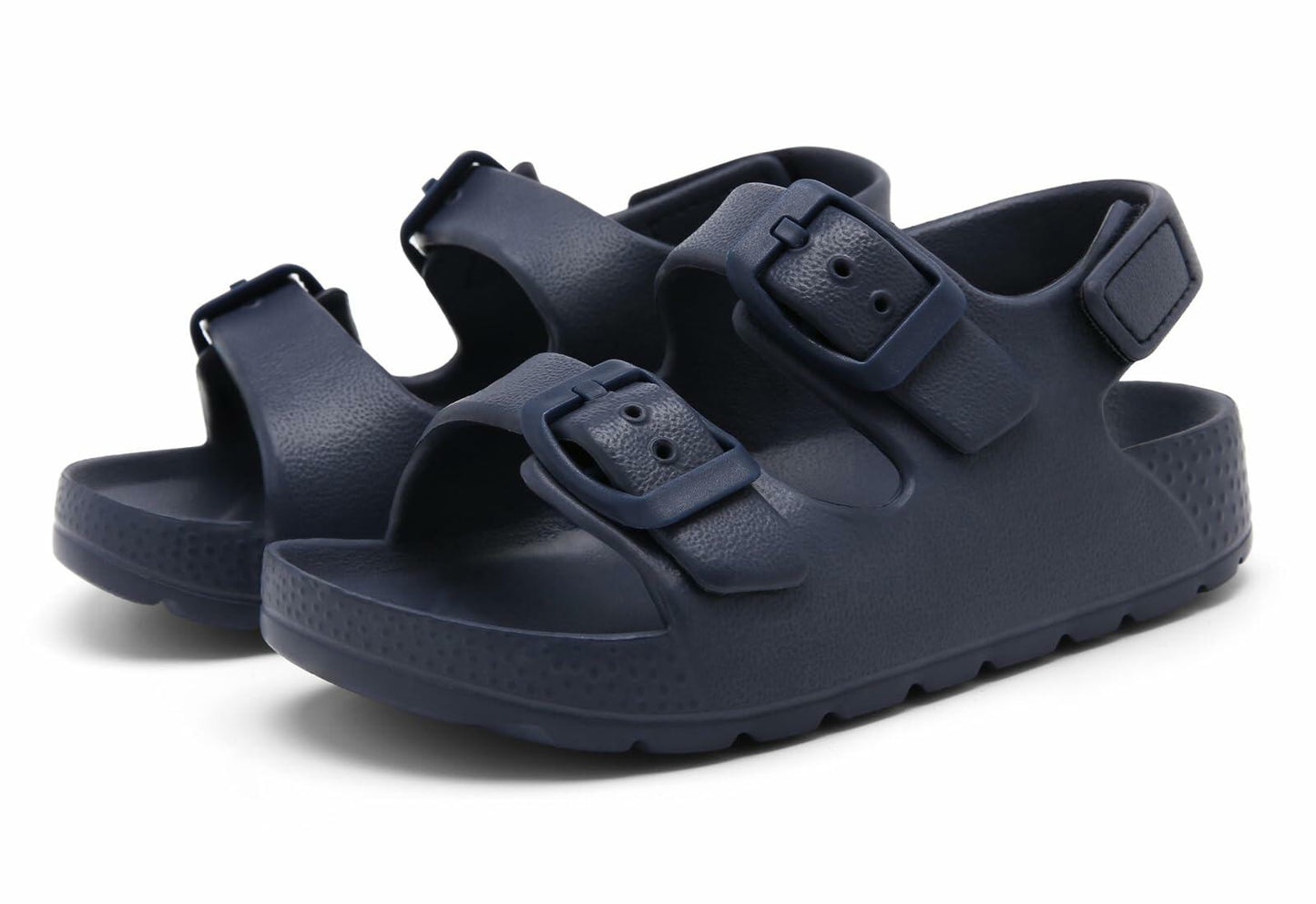 INMINPIN Toddler Boys Girls Buckle Sandals Adjustable Back Strap Navy Size 5