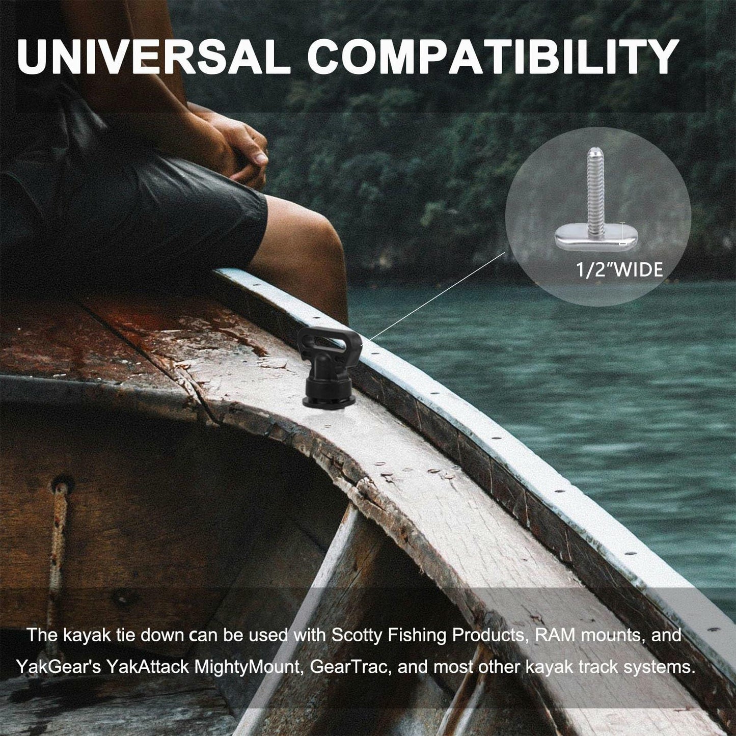 Thorn Track Mount Tie Down Eyelets M6 316 Stainless Steel Pack of 6